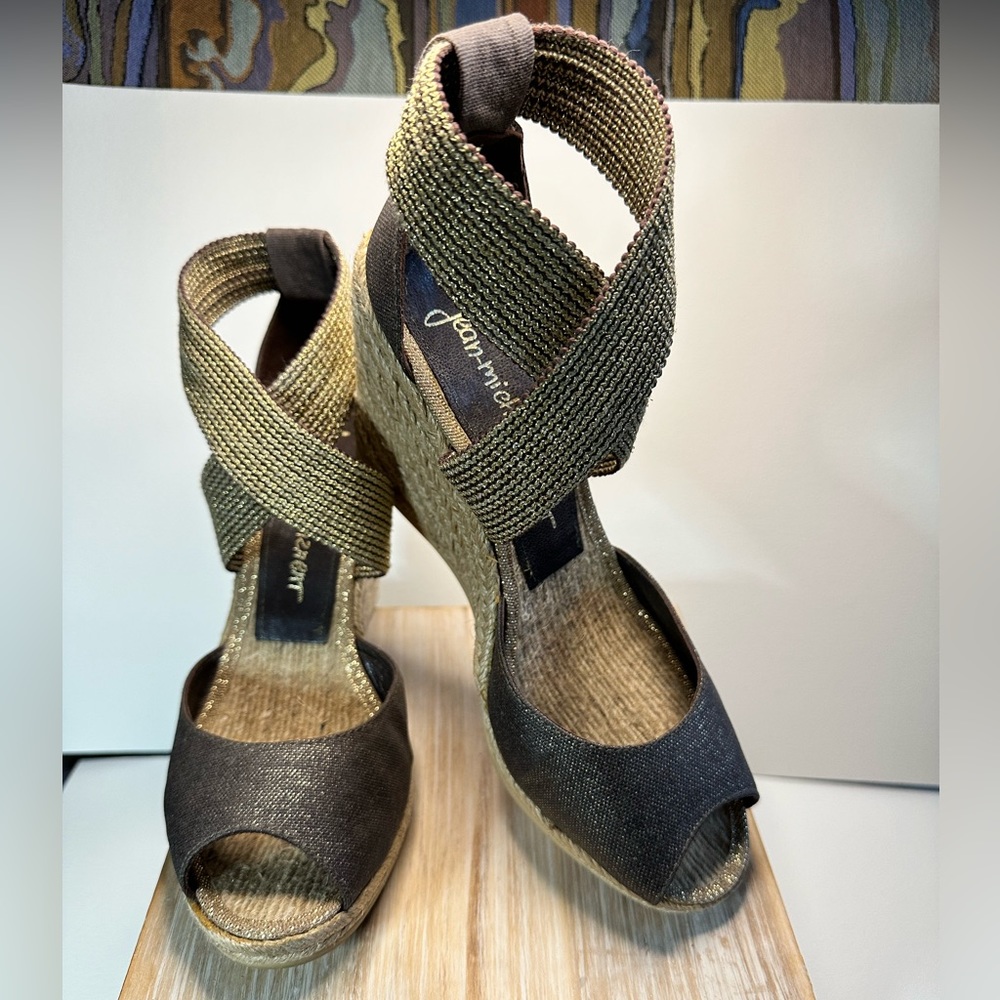 Jean Michel Cazabat Wedge Sandals - Picture 4 of 6